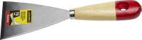 STAYER MAXFlat 70 мм, усиленное стальное полотно деревянная ручка, Шпатель для удаления ржавчины, MA