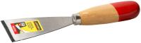 STAYER MAXFlat 50 мм, усиленное стальное полотно деревянная ручка, Шпатель для удаления ржавчины, MA