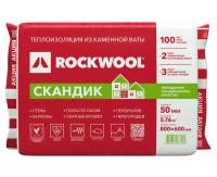 Утеплитель Rockwool Лайт Баттс Скандик 800х600х50 мм 12 штук в упаковке (5,76 м2 / 0,288 м3)