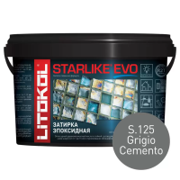 Затирка эпоксидная Litokol Starlike EVO S.125 серый 1 кг L0485170002
