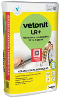 Шпаклевка финишная полимерная Vetonit LR+ Белая 20 кг