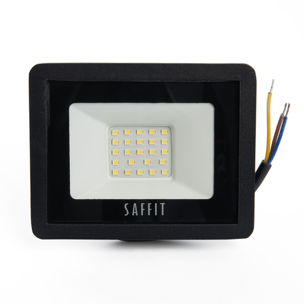 Светодиодный прожектор SAFFIT SFL90-30 IP65 30W 4000K черный 55076
