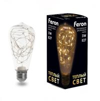 Лампа светодиодная Feron LB-380 E27 3W 230V 2700K 41674