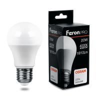 Лампа светодиодная Feron.PRO LB-1020 Шар E27 20W 175-265V 4000K 38042