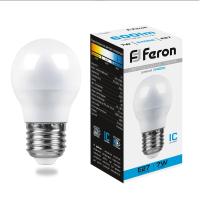 Лампа светодиодная Feron LB-95 Шарик E27 7W 175-265V 6400K 25483