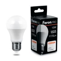 Лампа светодиодная Feron.PRO LB-1013 Шар E27 13W 175-265V 6400K 38034