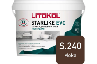 Затирка эпоксидная Litokol Starlike EVO S.240 коричневый 5 кг L0499220005