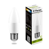 Лампа светодиодная Feron LB-770 Свеча E27 11W 175-265V 4000K 25944
