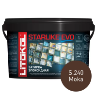 Затирка эпоксидная Litokol Starlike EVO S.240 коричневый 5 кг L0499220005