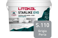 Затирка эпоксидная Litokol Starlike EVO S.110 жемчужно-серый 5 кг L0485140004