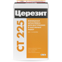 Шпатлевка финишная цементная Церезит CT 225 Белая 25 кг