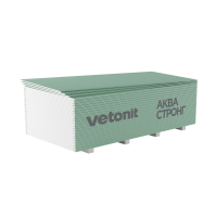 Гипсокартон влагостойкий Vetonit (Gyproc) Аква Стронг 15х1200х2500 мм высокопрочный (46)