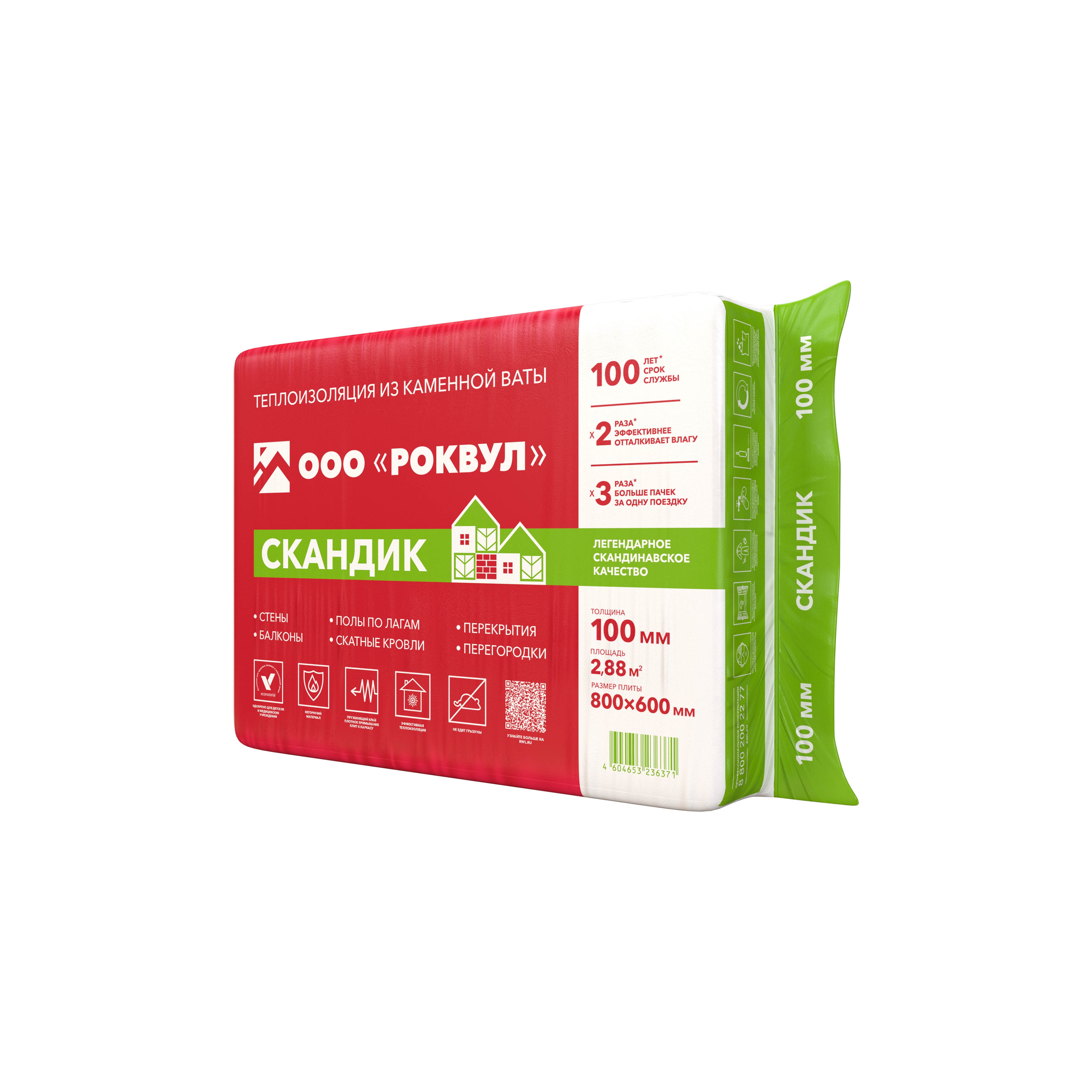 Rockwool Скандик 100 Купить