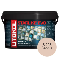 Затирка эпоксидная Litokol Starlike EVO S.208 песочный 1 кг L0485240002