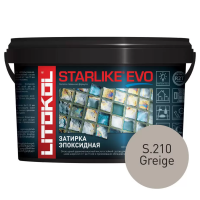 Затирка эпоксидная Litokol Starlike EVO S.210 серо-бежевый 1 кг L0485250002