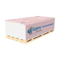 Гипсокартон (ГКЛО) Gyproc Мультикомфорт 2500х1200х12,5 мм звукоизоляционный влаго-огнестойкий высокопрочный 88756