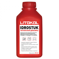 Латексная добавка Litokol Idrostuk 0,6 кг для повышения прочности и долговечности цементных затирок