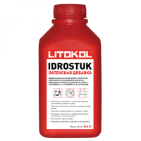 Латексная добавка Litokol Idrostuk 0,8 кг для повышения прочности и долговечности цементных затирок