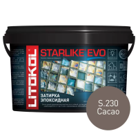 Затирка эпоксидная Litokol Starlike EVO S.230 какао 5 кг L0485280004
