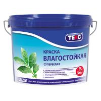 Краска в/д Текс Профи влагостойкая основа А супербелая (9л=13кг)
