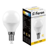 Лампа светодиодная Feron LB-95 Шарик E14 7W 175-265V 2700K 25478