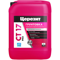 Грунтовка Церезит CT17 PRO (зима) глубокого проникновения универсальная 10 л