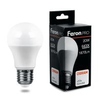 Лампа светодиодная Feron.PRO LB-1020 Шар E27 20W 175-265V 6400K 38043