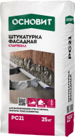 Штукатурка фасадная Основит Стартвэлл PC21 серая цементно-известковая 25 кг