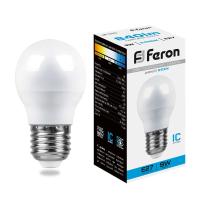 Лампа светодиодная Feron LB-550 Шарик E27 9W 175-265V 6400K 25806