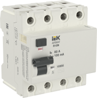 IEK ARMAT ВДТ R10N 4P 100А 100мА тип AC-S
