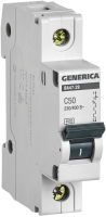 IEK GENERICA Авт. выкл. ВА47-29 1Р 50А 4,5кА х-ка С