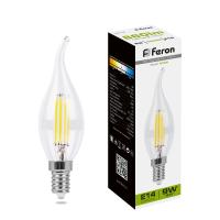 Лампа светодиодная Feron LB-74 Свеча на ветру E14 9W 230V 4000K 25962