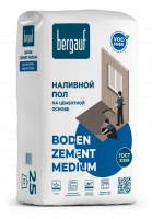 Наливной пол Bergauf Boden Zement Medium Быстротвердеющий 25 кг (56)