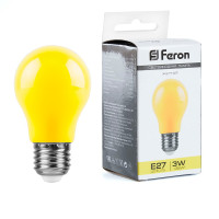 Лампа светодиодная Feron LB-375 E27 3W 230V желтый