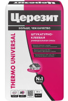 Штукатурно-клеевая смесь для теплоизоляции Церезит Thermo Universal 25 кг, 1804804