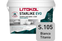 Затирка эпоксидная Litokol Starlike EVO S.105 белый титан 2.5 кг L0485130003