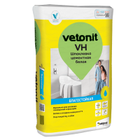 Шпатлевка цементная Vetonit VH для влажных помещений 20 кг белая