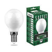Лампа светодиодная SAFFIT SBG4509 Шарик E14 9W 230V 2700K