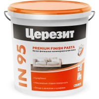 Шпатлевка полимерная Церезит IN 95 белая финишная PREMIUM FINISH PASTA 25 кг