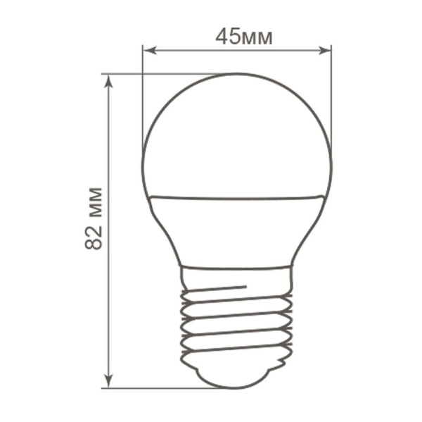 Лампа светодиодная Feron LB-38 Шарик E27 5W 175-265V 4000K 25405