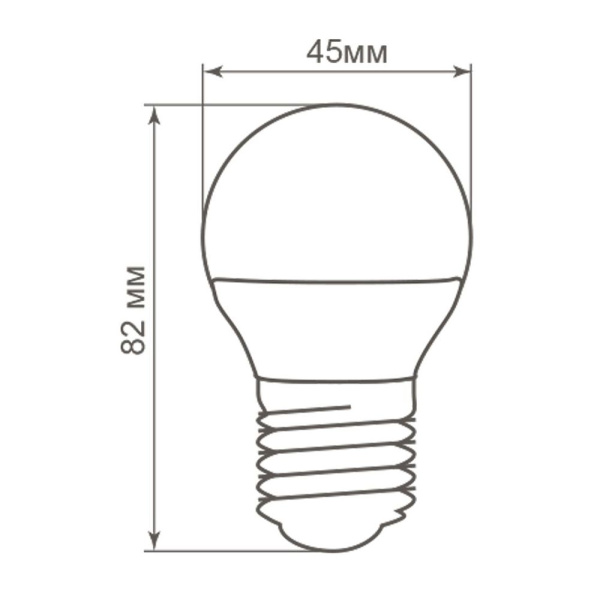 Лампа светодиодная Feron LB-38 Шарик E27 5W 175-265V 4000K