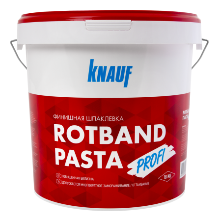 Шпатлевка готовая финишная Knauf Ротбанд Паста Профи 18 кг