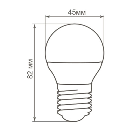 Лампа светодиодная Feron LB-38 Шарик E27 5W 175-265V 2700K