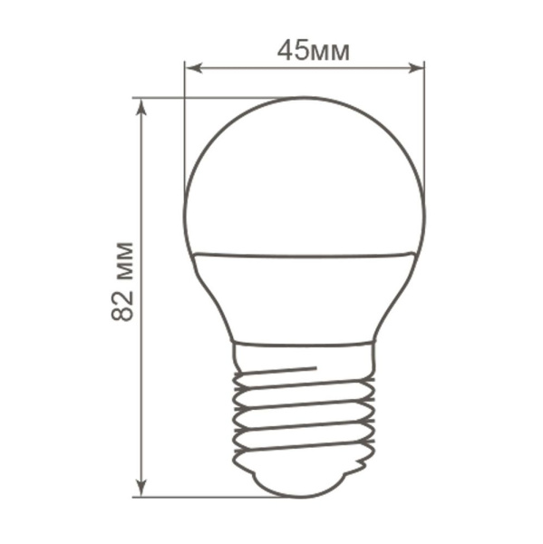 Лампа светодиодная Feron LB-38 Шарик E27 5W 175-265V 2700K
