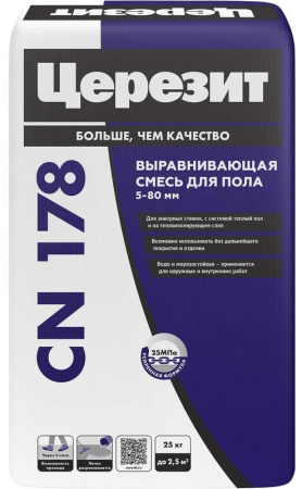 Смесь выравнивающая Церезит CN 178 25 кг