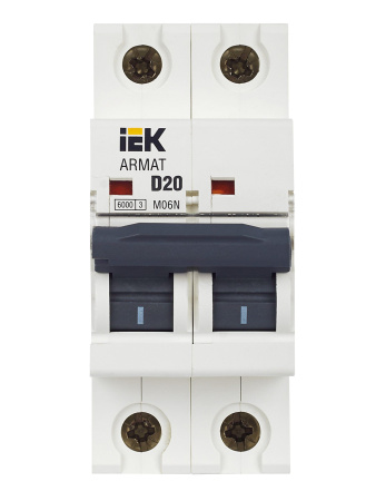 IEK ARMAT Автоматический выключатель M06N 2P D 20А