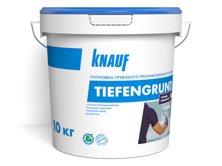 Грунтовка глубокого проникновения Knauf Тифенгрунд "Tiefengrund" 10 кг (33)