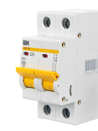 IEK KARAT Автоматический выключатель ВА47-29 2Р 25А 4,5кА х-ка С