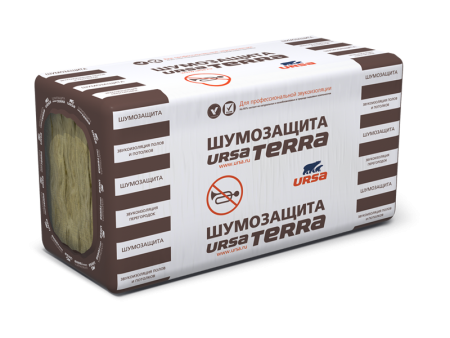 Утеплитель URSA TERRA Шумозащита 1250х610х50 мм (7,62 м² / 0,381 м³) (10)