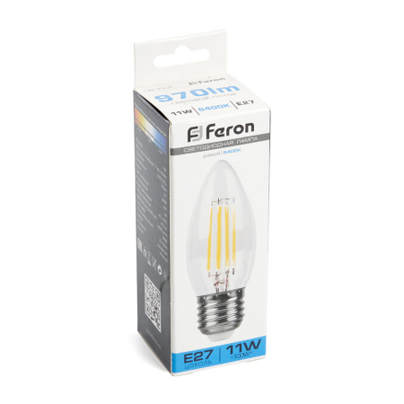 Лампа светодиодная Feron LB-713 Свеча E27 11W 230V 6400K